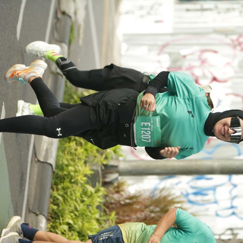Race photo from BAUR RUN 2025