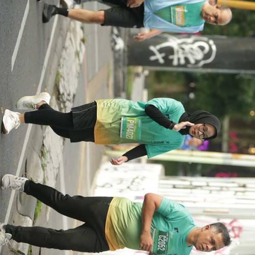 Race photo from BAUR RUN 2025
