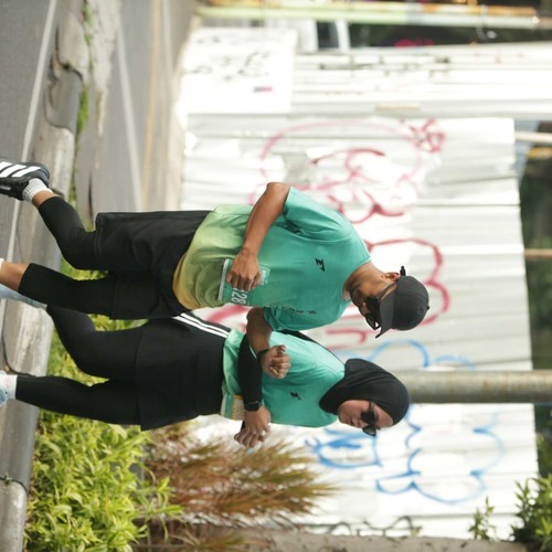 Race photo from BAUR RUN 2025