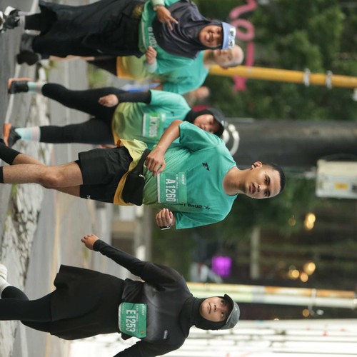 Race photo from BAUR RUN 2025