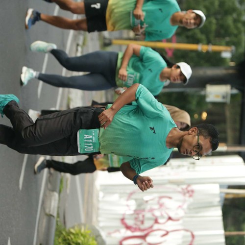 Race photo from BAUR RUN 2025