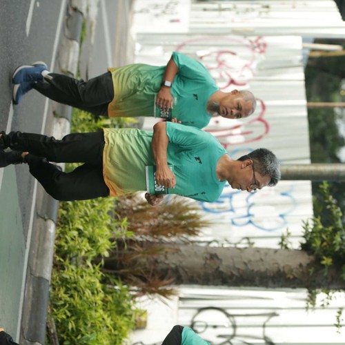 Race photo from BAUR RUN 2025