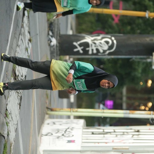 Race photo from BAUR RUN 2025