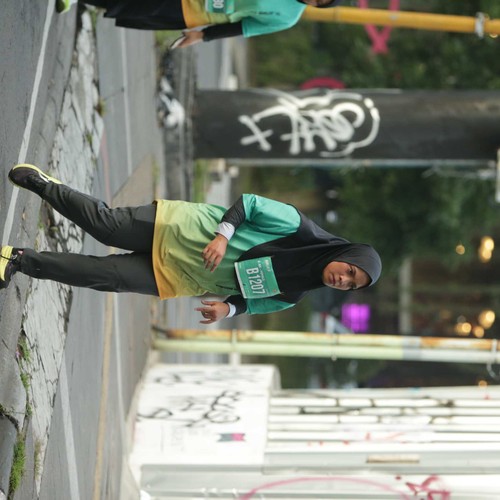 Race photo from BAUR RUN 2025
