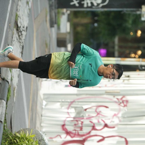 Race photo from BAUR RUN 2025