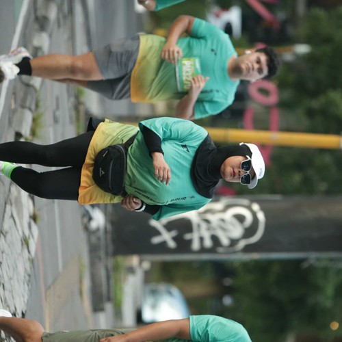 Race photo from BAUR RUN 2025