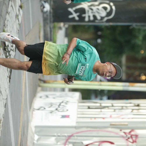 Race photo from BAUR RUN 2025