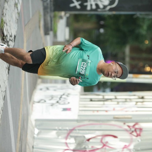 Race photo from BAUR RUN 2025