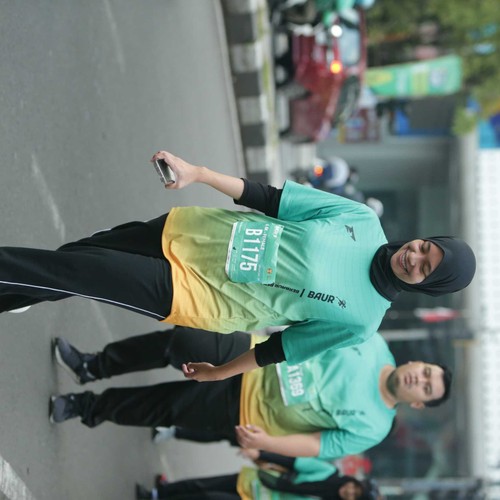 Race photo from BAUR RUN 2025
