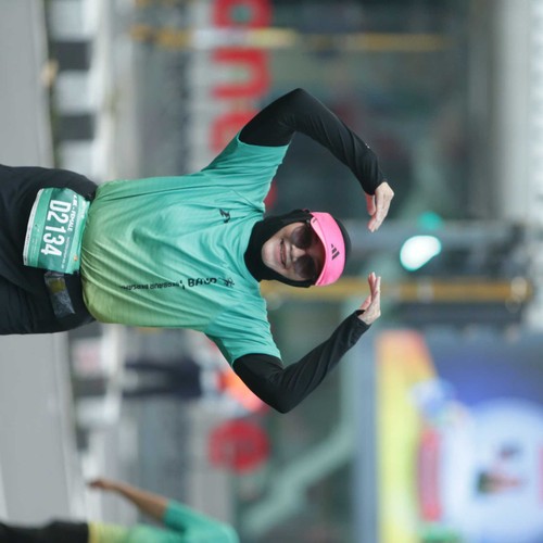 Race photo from BAUR RUN 2025