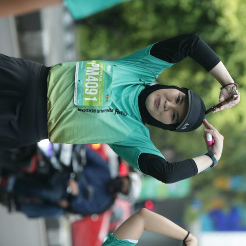 Race photo from BAUR RUN 2025