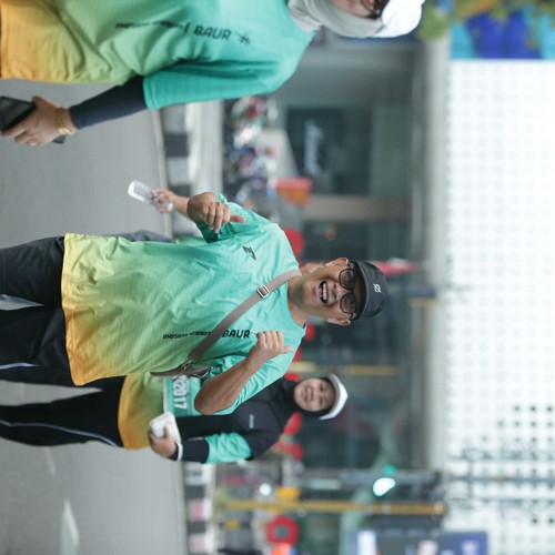Race photo from BAUR RUN 2025
