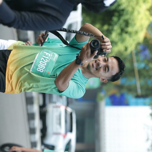 Race photo from BAUR RUN 2025