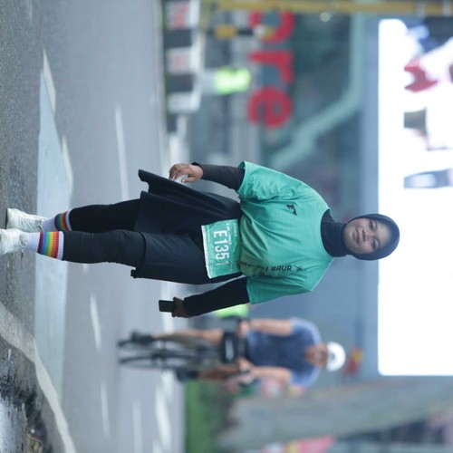 Race photo from BAUR RUN 2025
