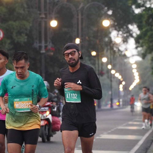 Race photo from BAUR RUN 2025