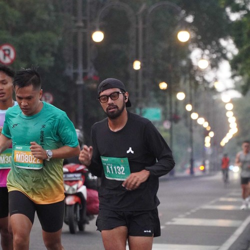 Race photo from BAUR RUN 2025