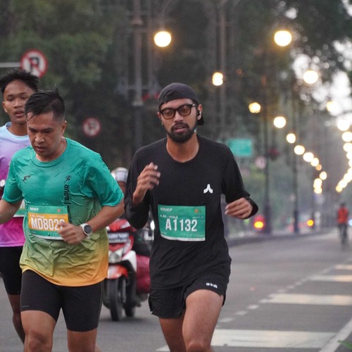 Race photo from BAUR RUN 2025