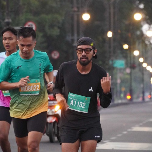 Race photo from BAUR RUN 2025