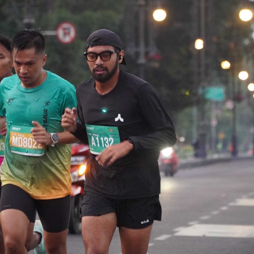 Race photo from BAUR RUN 2025