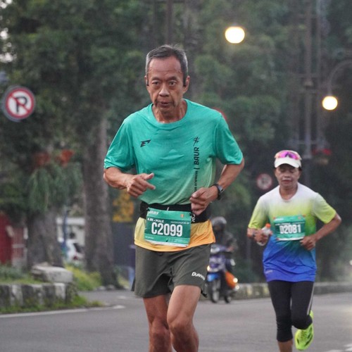 Race photo from BAUR RUN 2025