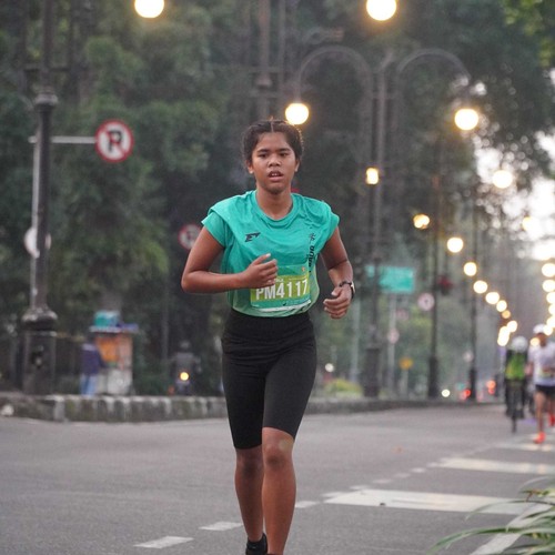 Race photo from BAUR RUN 2025