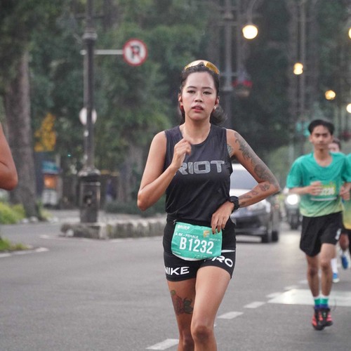 Race photo from BAUR RUN 2025