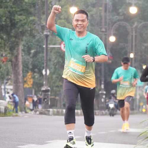 Race photo from BAUR RUN 2025