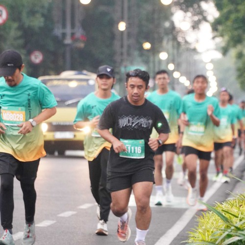 Race photo from BAUR RUN 2025