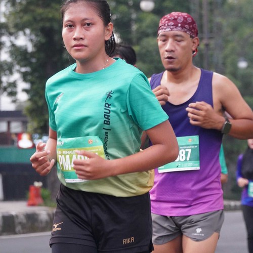 Race photo from BAUR RUN 2025