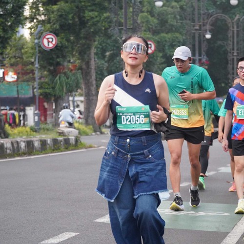 Race photo from BAUR RUN 2025