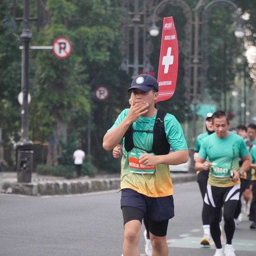Race photo from BAUR RUN 2025