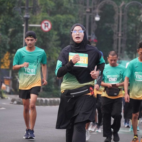Race photo from BAUR RUN 2025