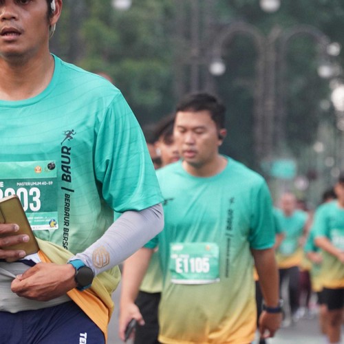 Race photo from BAUR RUN 2025