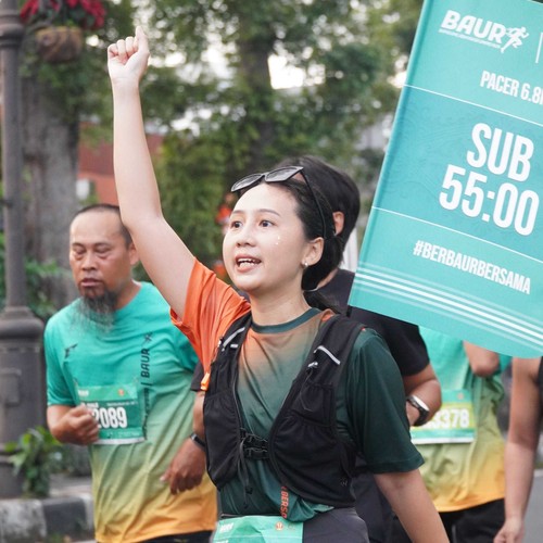 Race photo from BAUR RUN 2025