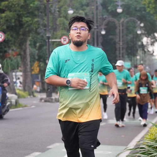 Race photo from BAUR RUN 2025