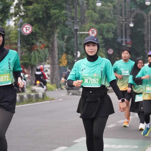 Race photo from BAUR RUN 2025