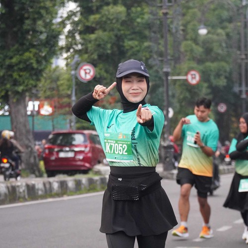 Race photo from BAUR RUN 2025