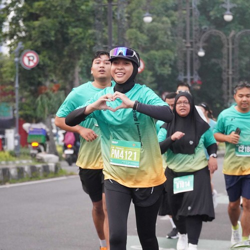 Race photo from BAUR RUN 2025