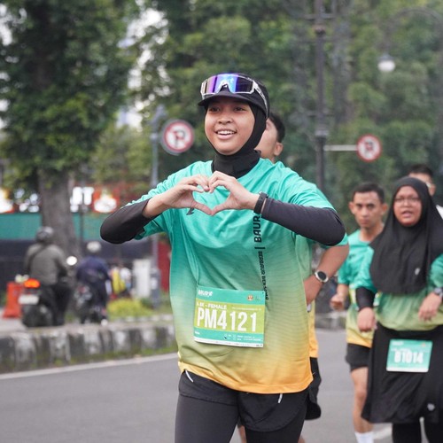 Race photo from BAUR RUN 2025