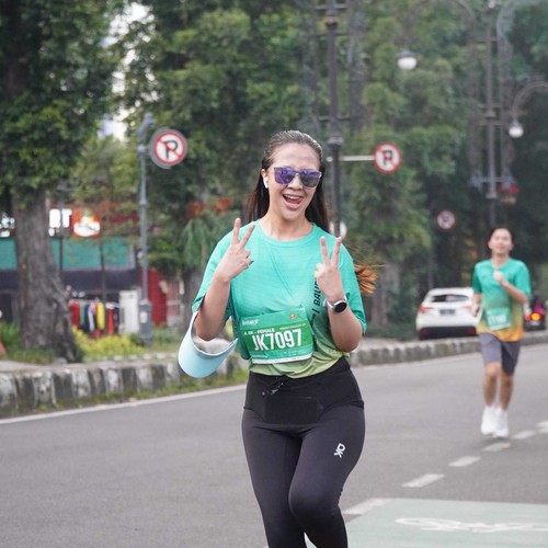 Race photo from BAUR RUN 2025