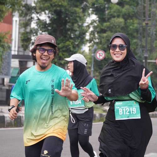 Race photo from BAUR RUN 2025