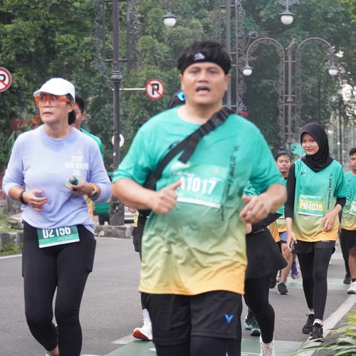 Race photo from BAUR RUN 2025