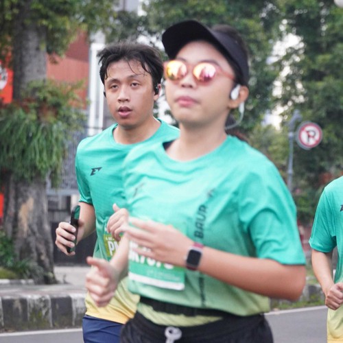 Race photo from BAUR RUN 2025