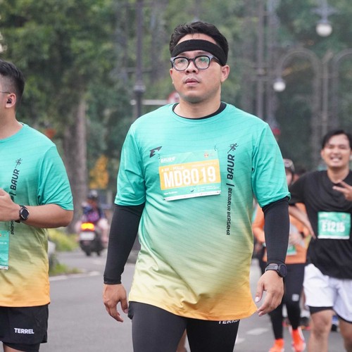 Race photo from BAUR RUN 2025