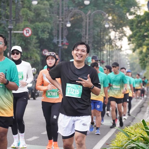Race photo from BAUR RUN 2025