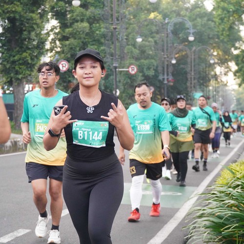 Race photo from BAUR RUN 2025