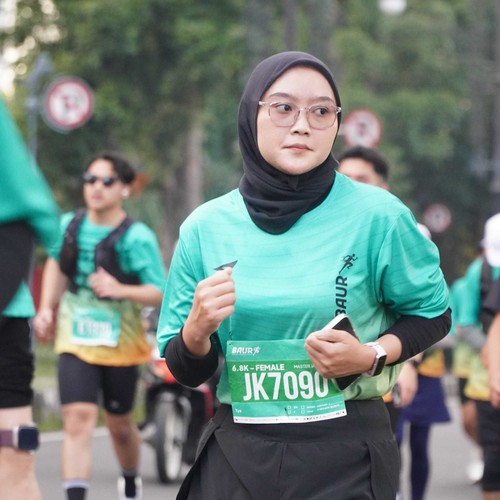 Race photo from BAUR RUN 2025
