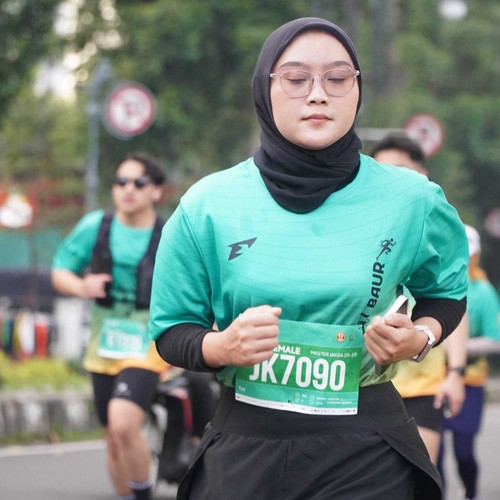 Race photo from BAUR RUN 2025