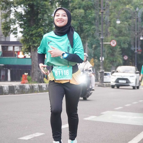 Race photo from BAUR RUN 2025