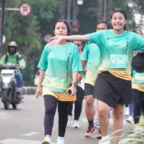 Race photo from BAUR RUN 2025